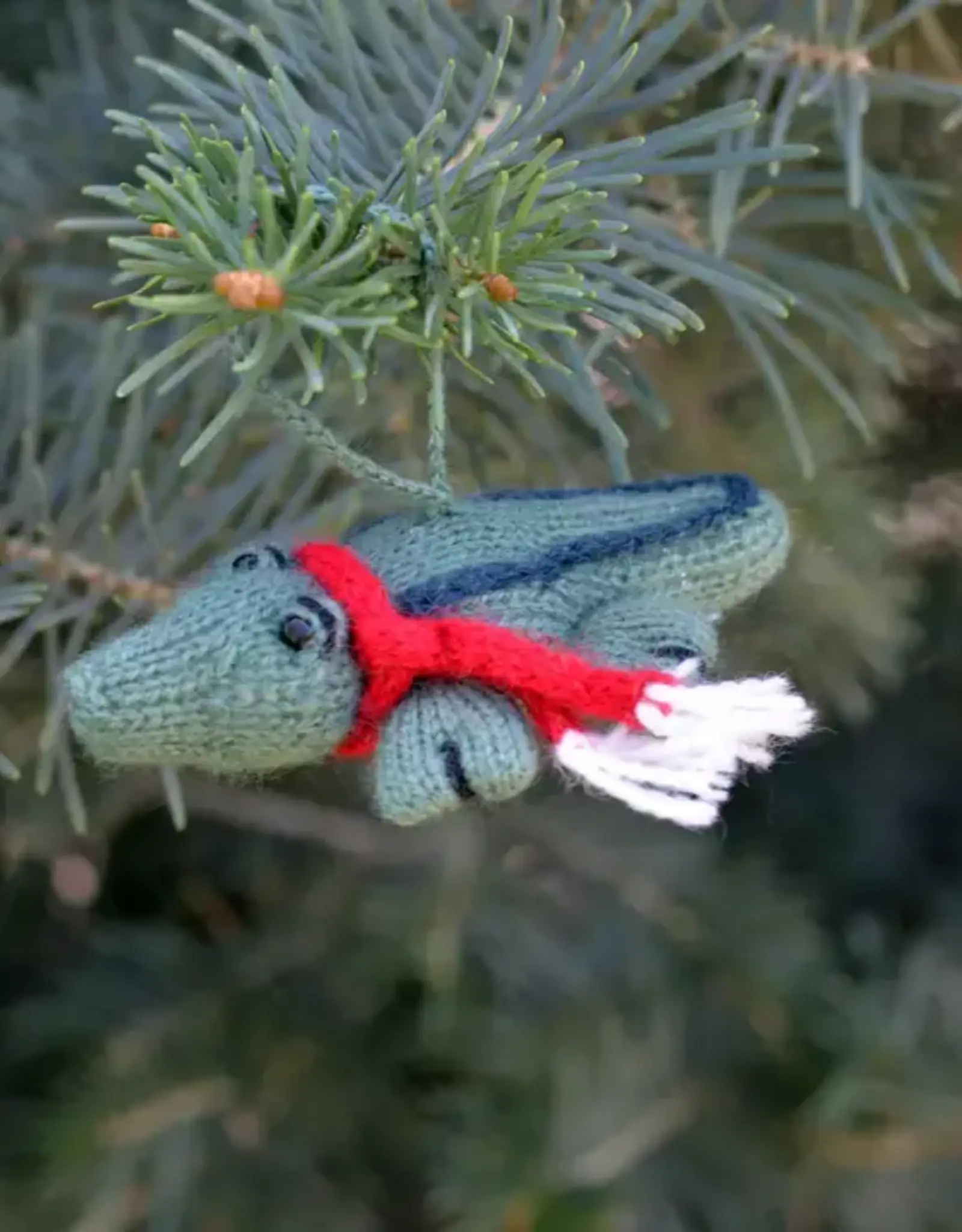 Melange Collection Knit Alligator Ornament