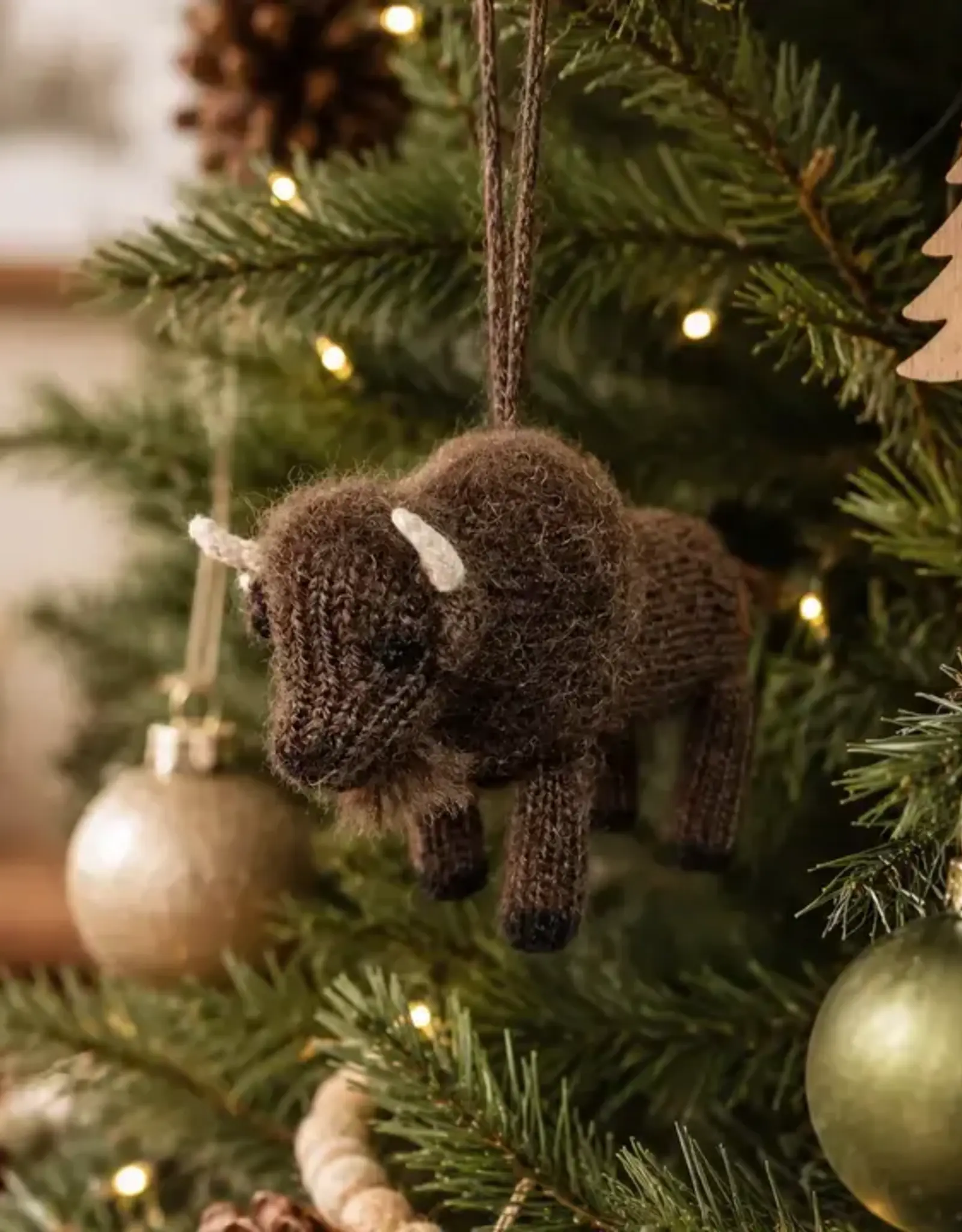 Melange Collection Bison Ornament