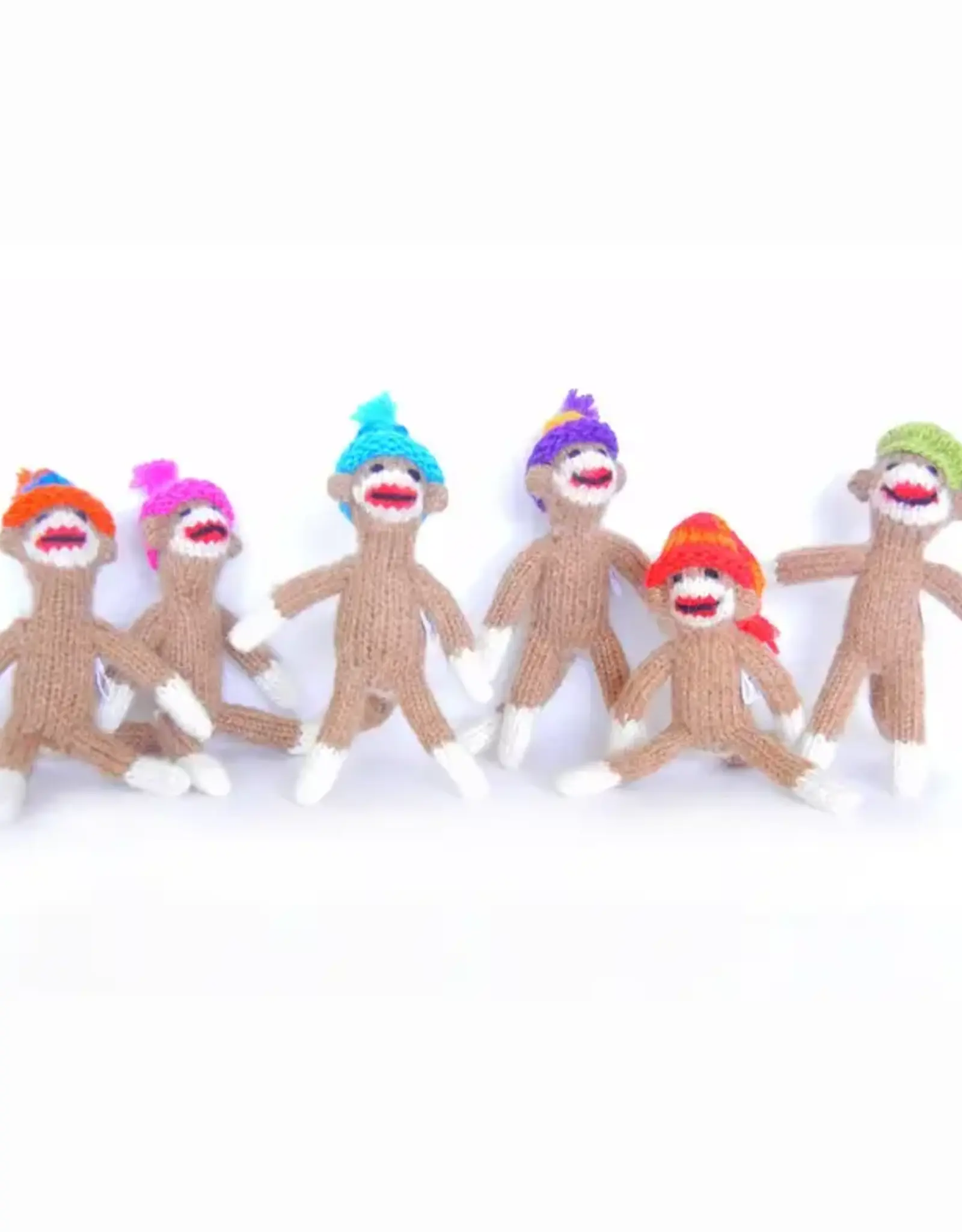 Melange Collection Sock Monkey Ornament-Assorted