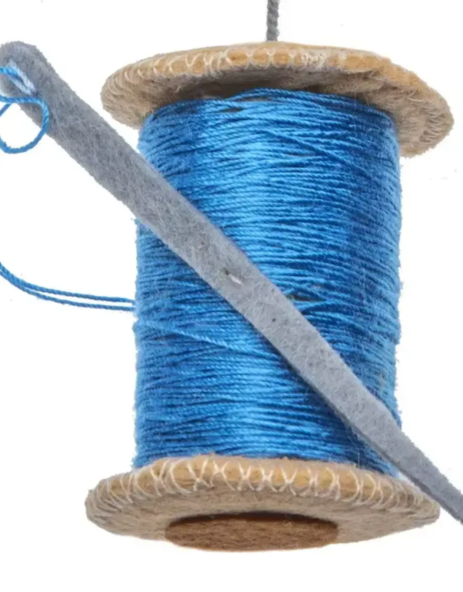 Silk Road Bazaar Felt Spool of Thread Ornament