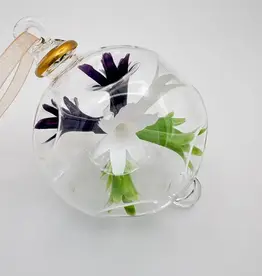 Dandarah Blown Glass Ornament - Van Gogh Irises