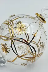Dandarah Blown Glass Ornament - Drop Gold