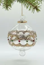 Dandarah Blown Glass Ornament - Gold Tiara
