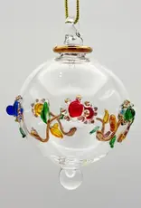 Dandarah Small Blown Glass Ornament - Spring Flowers