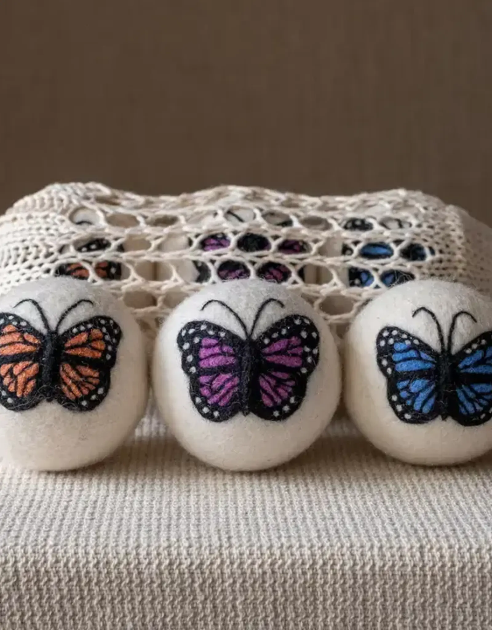 Ethical Global Butterfly Felt Dryer Ball (Assorted Colors)