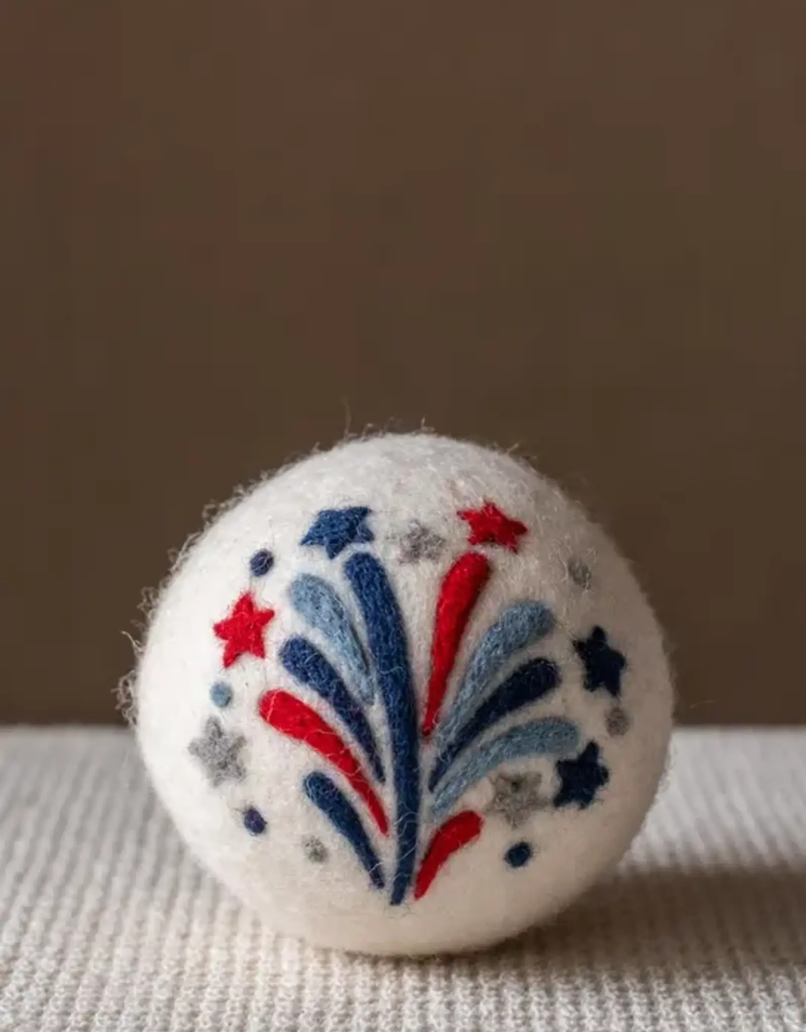 Ethical Global Fireworks Felt Dryer Ball