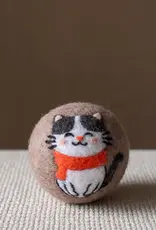 Ethical Global Cat with Scarf Dryer Ball