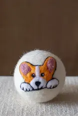 Ethical Global Corgi Dog Felt Dryer Ball