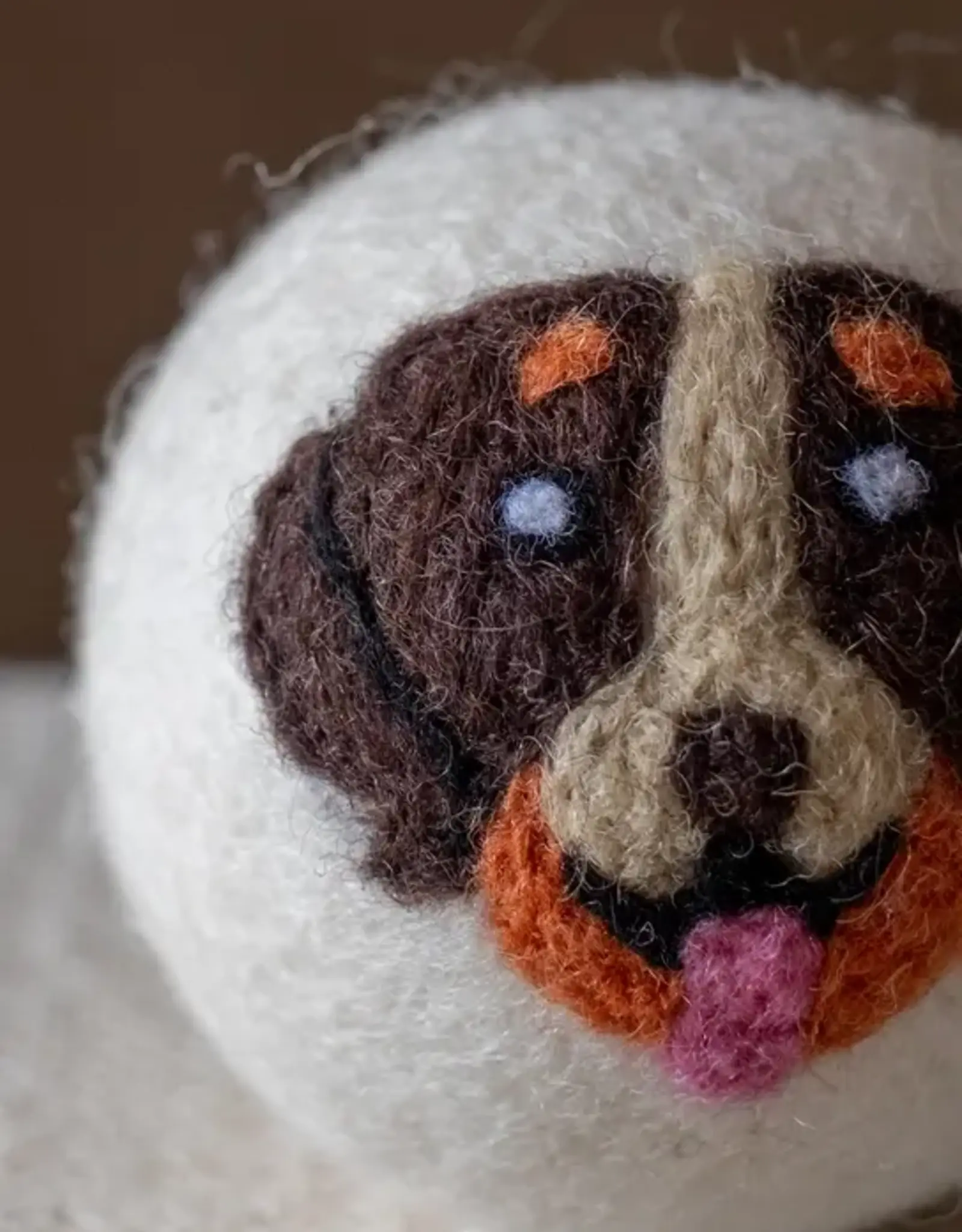 Ethical Global Brown Dog Felt Dryer Ball
