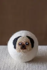 Ethical Global Pug Dog Felt Dryer Ball