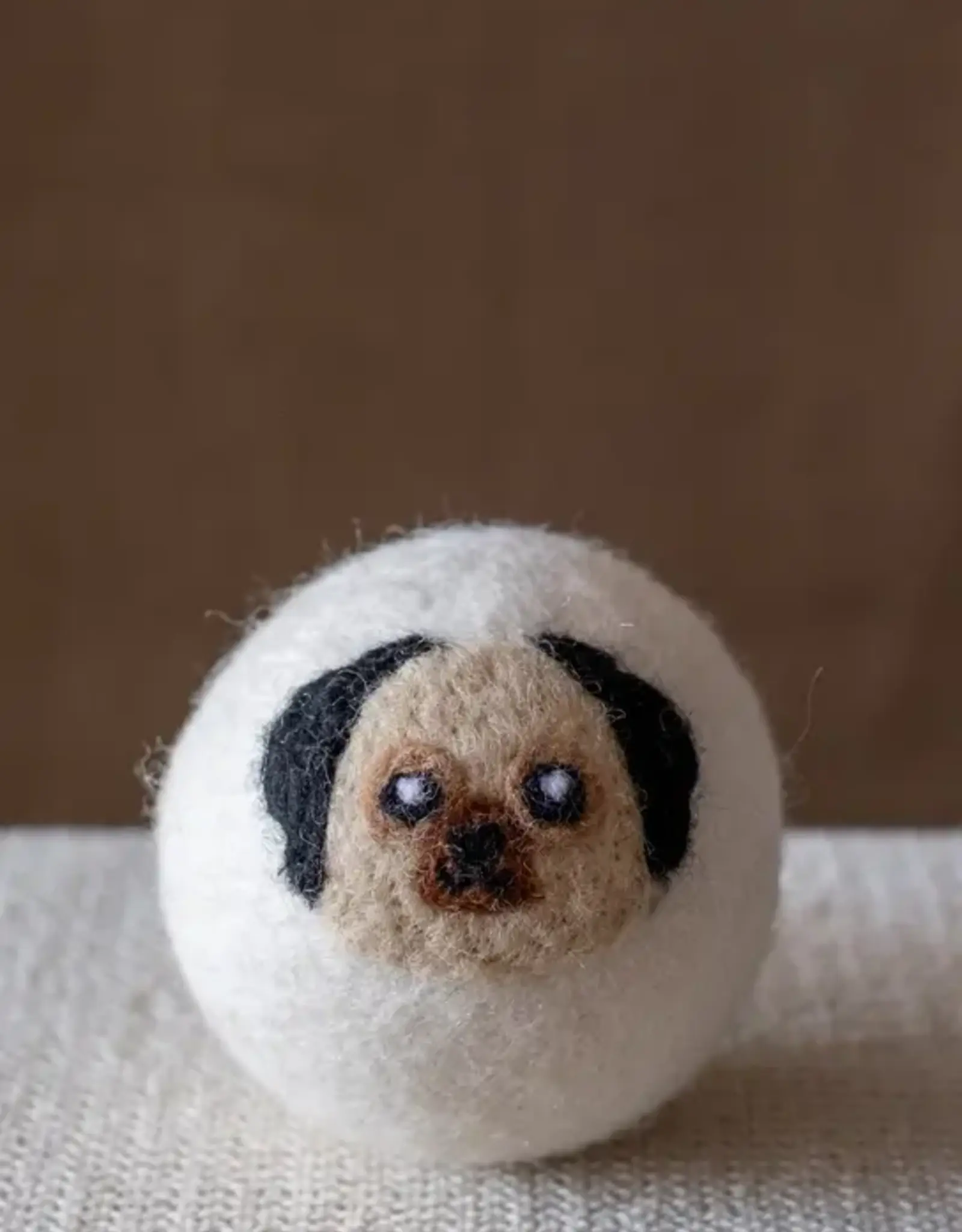 Ethical Global Pug Dog Felt Dryer Ball
