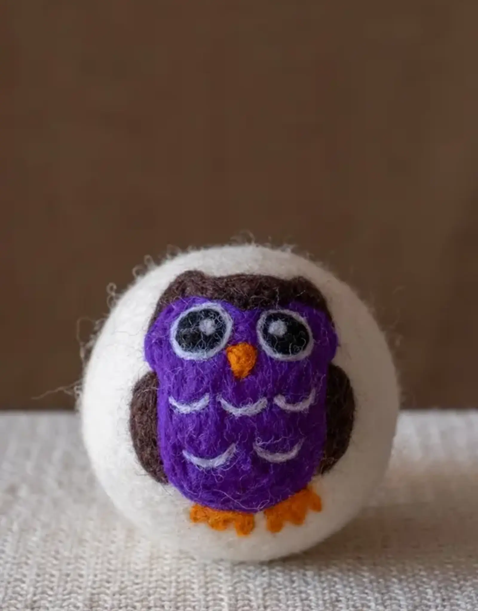 Ethical Global Purple Owl Felt Dryer Ball