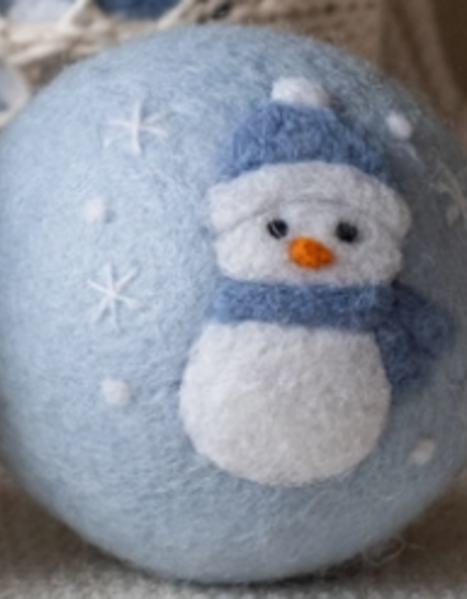 Ethical Global Snowman Felt Dryer Ball