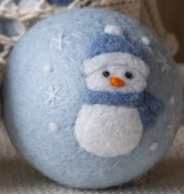 Ethical Global Snowman Felt Dryer Ball