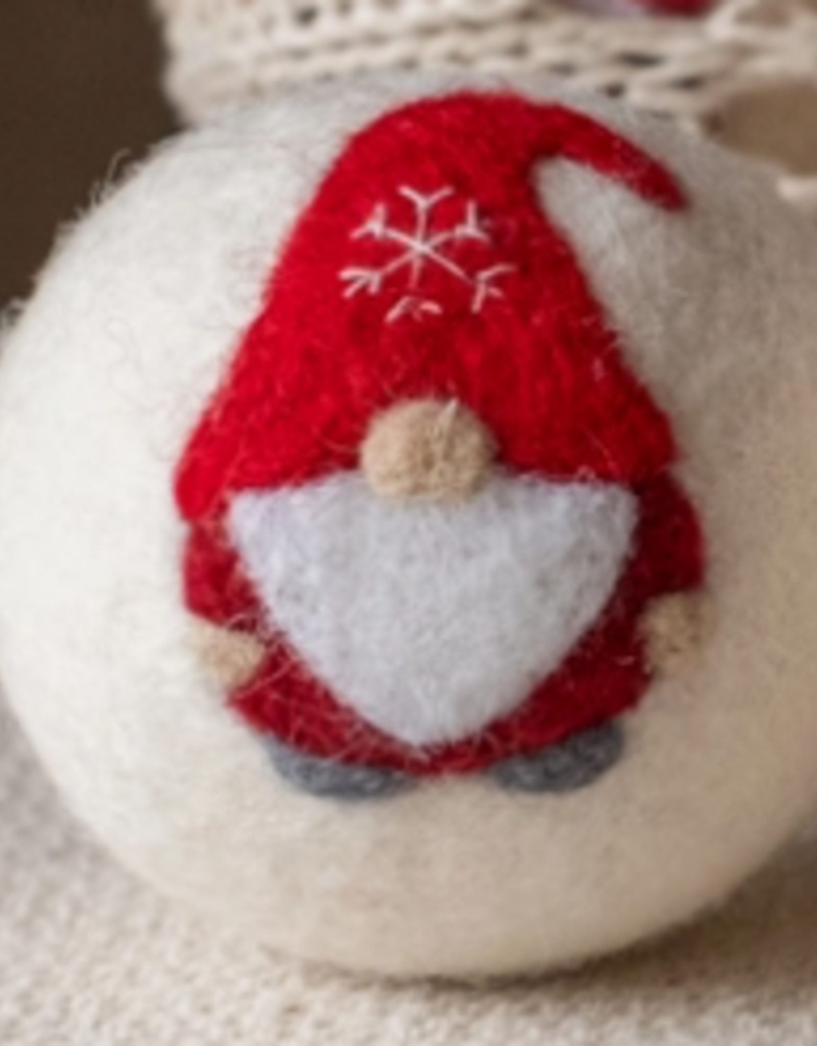 Ethical Global Santa Gnome Felt Dryer Ball