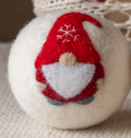 Ethical Global Santa Gnome Felt Dryer Ball