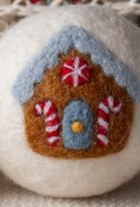 Ethical Global Gingerbread House Felt Dryer Ball