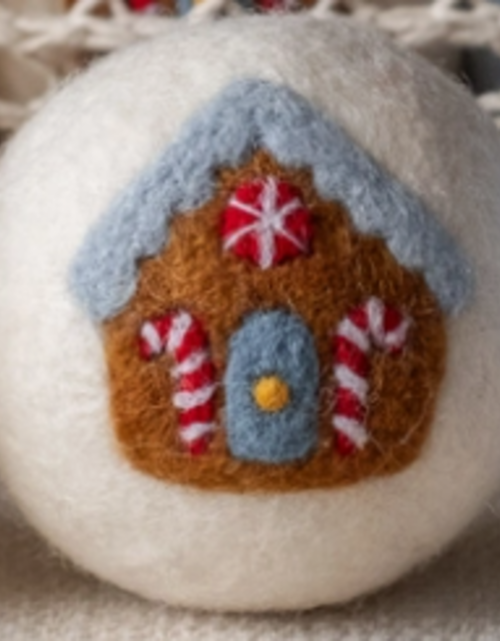 Ethical Global Gingerbread House Felt Dryer Ball