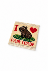 Bunyaad Pakistan Capybara I Love Fair Trade Mug Rug