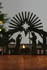 Ten Thousand Villages Iron Nativity Candleholder