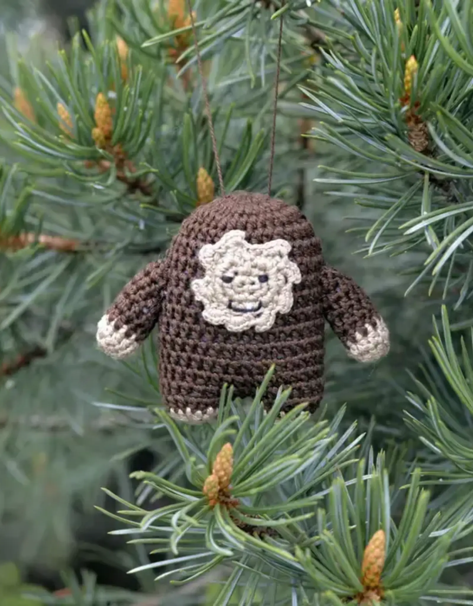 Melange Collection Crochet Bigfoot Ornament