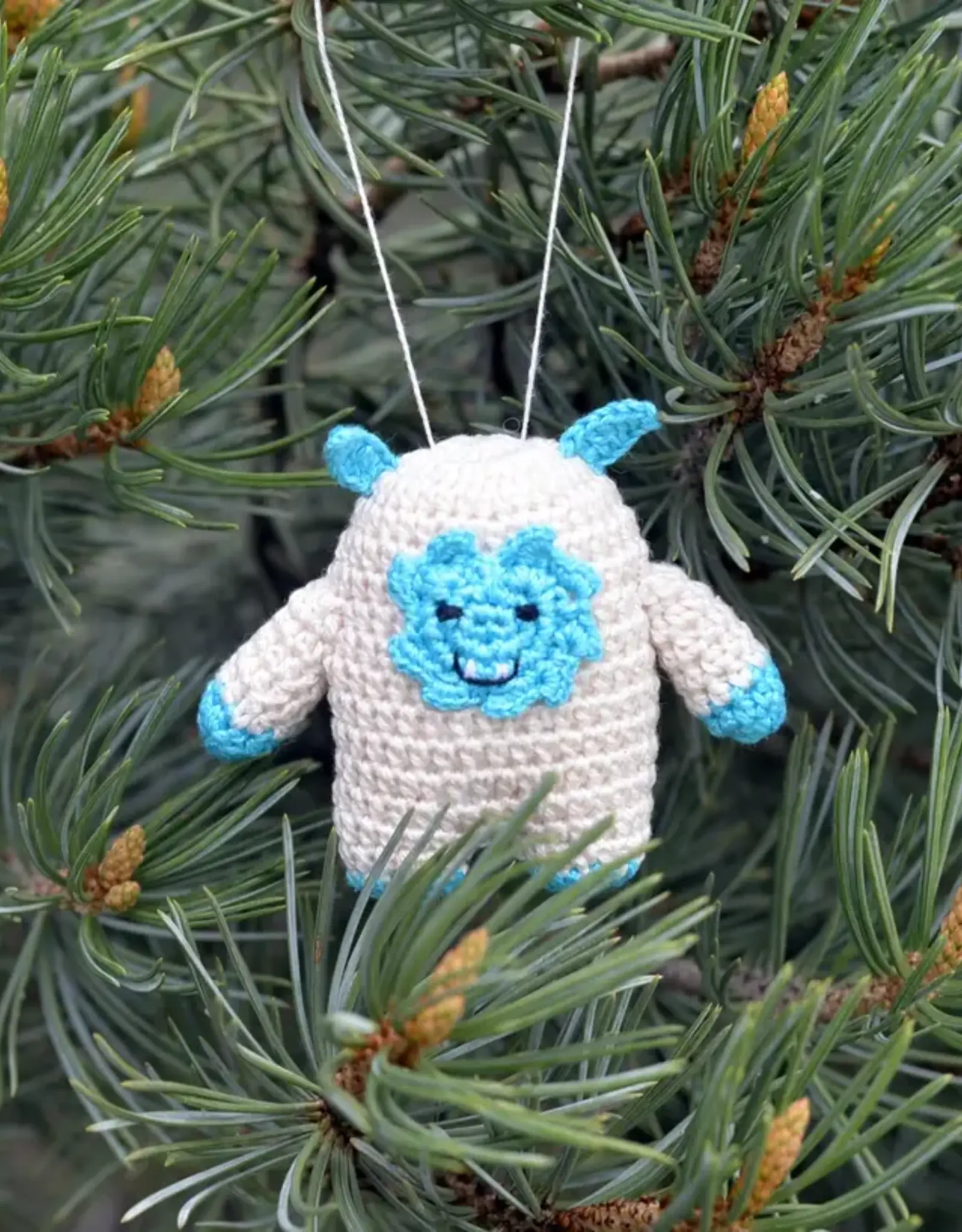 Melange Collection Crochet Yeti Ornament
