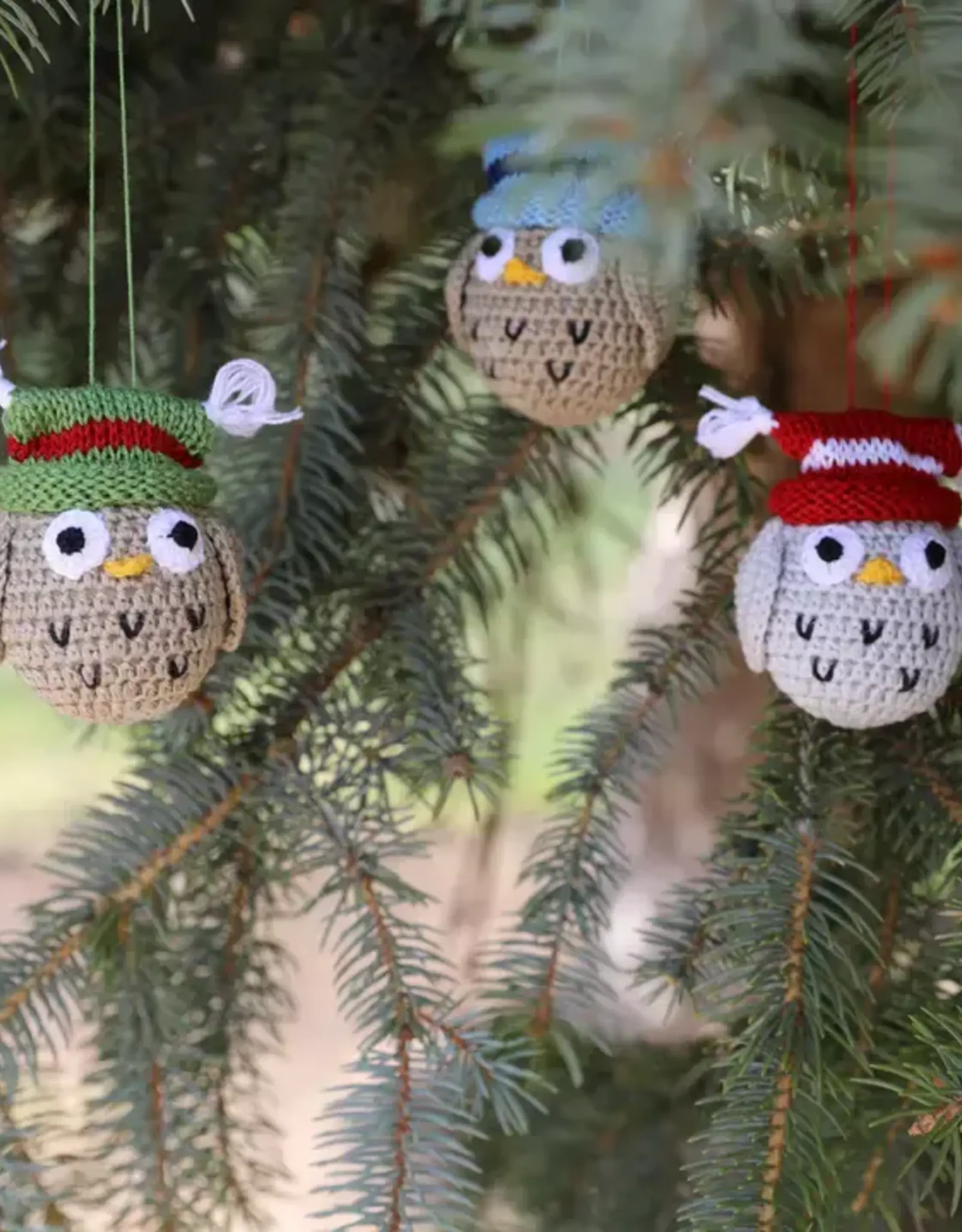 Melange Collection Crochet Owl Ornament