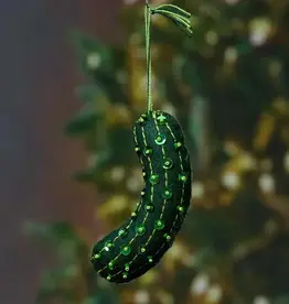 Serrv Glitzy Christmas Pickle Ornament