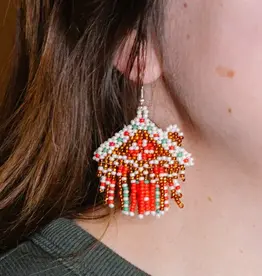 Lucia's Imports Gingerbread House Earrings