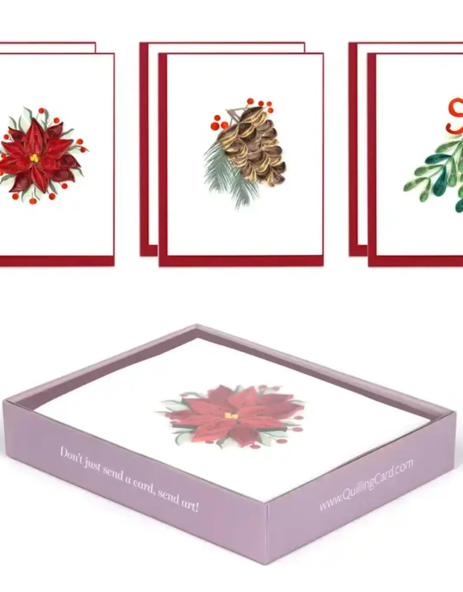 Quilling Card Quilled Winter Botanicals Note Card Box Set