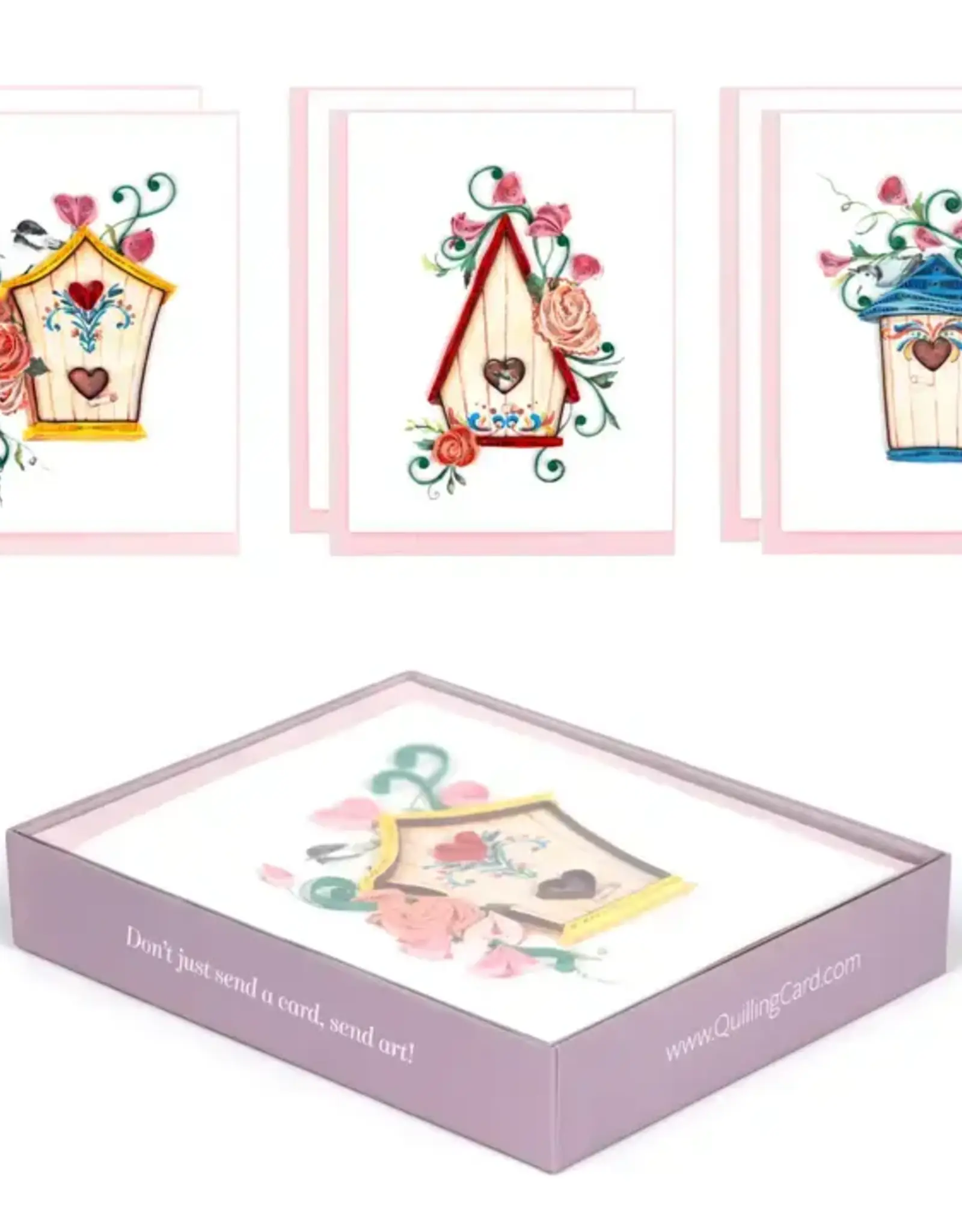 Quilling Card Quilled Birdhouses Note Card Box Set
