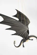 Tulia Artisans 32" XL Black Dragon Flying Mobile