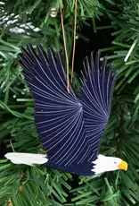 Tulia Artisans Bald Eagle Wood Ornament