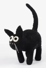The Winding Road Black Felt Cat Toy