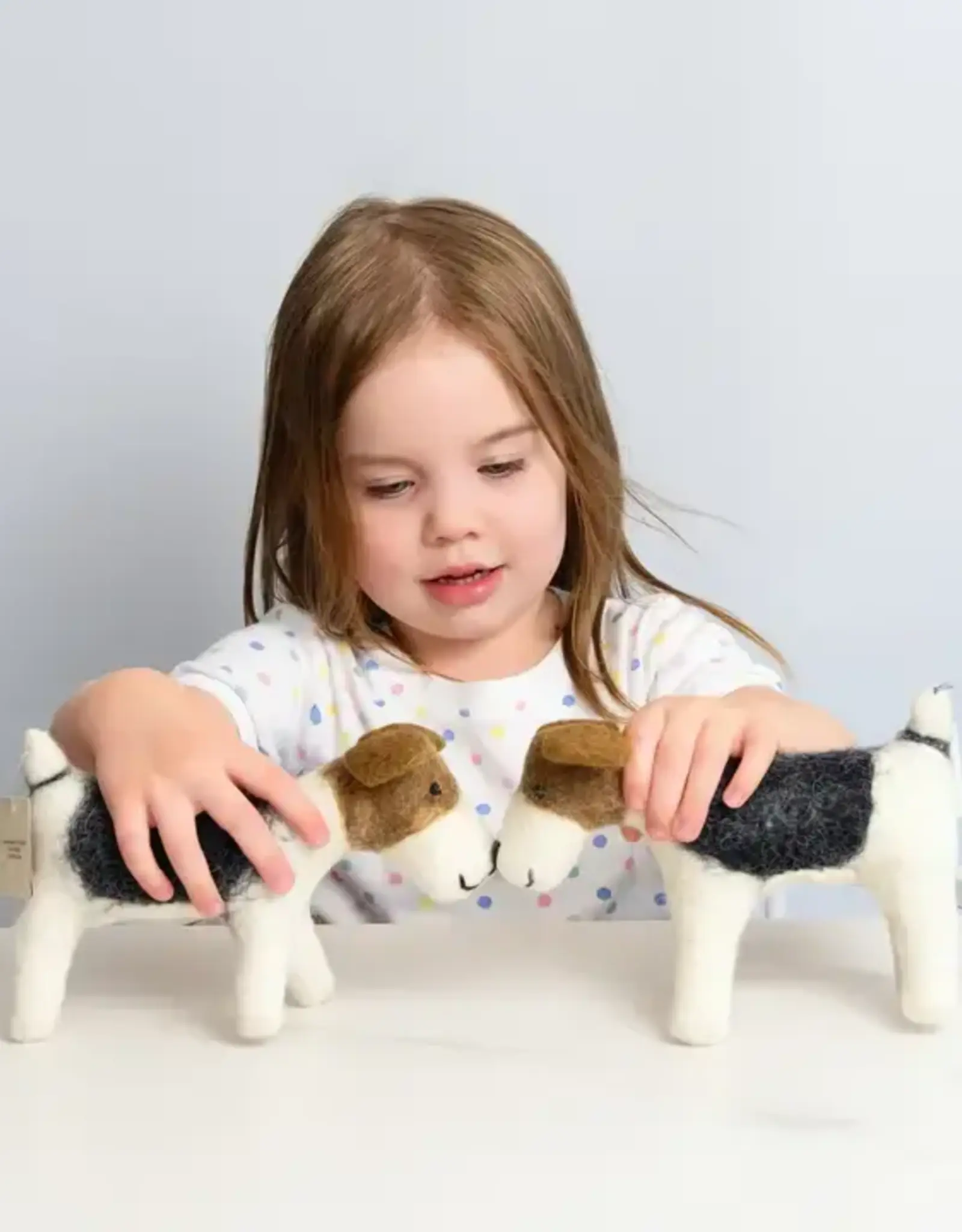 The Winding Road Jack Russell Terrier Felt Dog Toy
