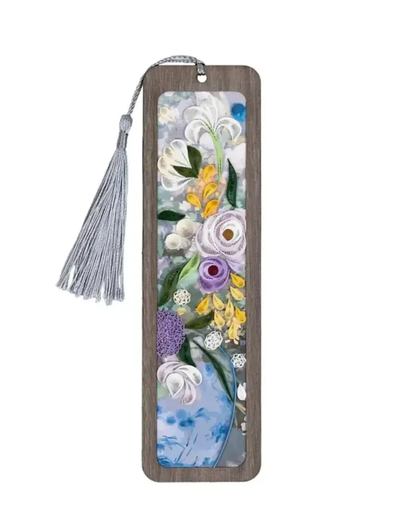 Quilling Card Renoir Inspired Quilled Spring Bouquet Bookmark