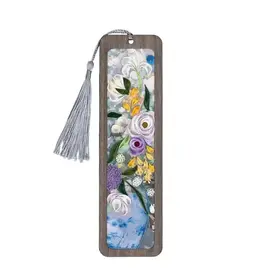 Quilling Card Renoir Inspired Quilled Spring Bouquet Bookmark