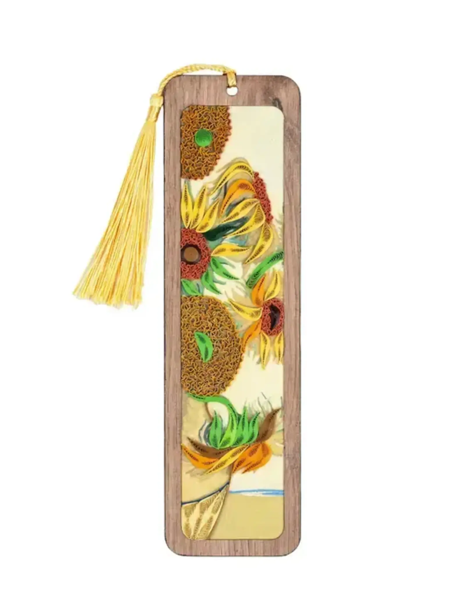 Quilling Card Van Gogh Inspired Quilled Sunflowers Bookmark