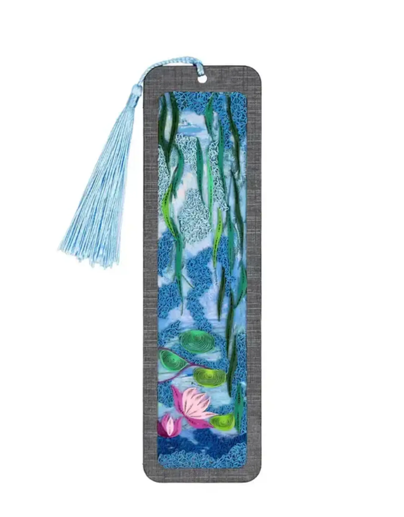 Quilling Card Monet Inspired Quilled Water Lilies Bookmark