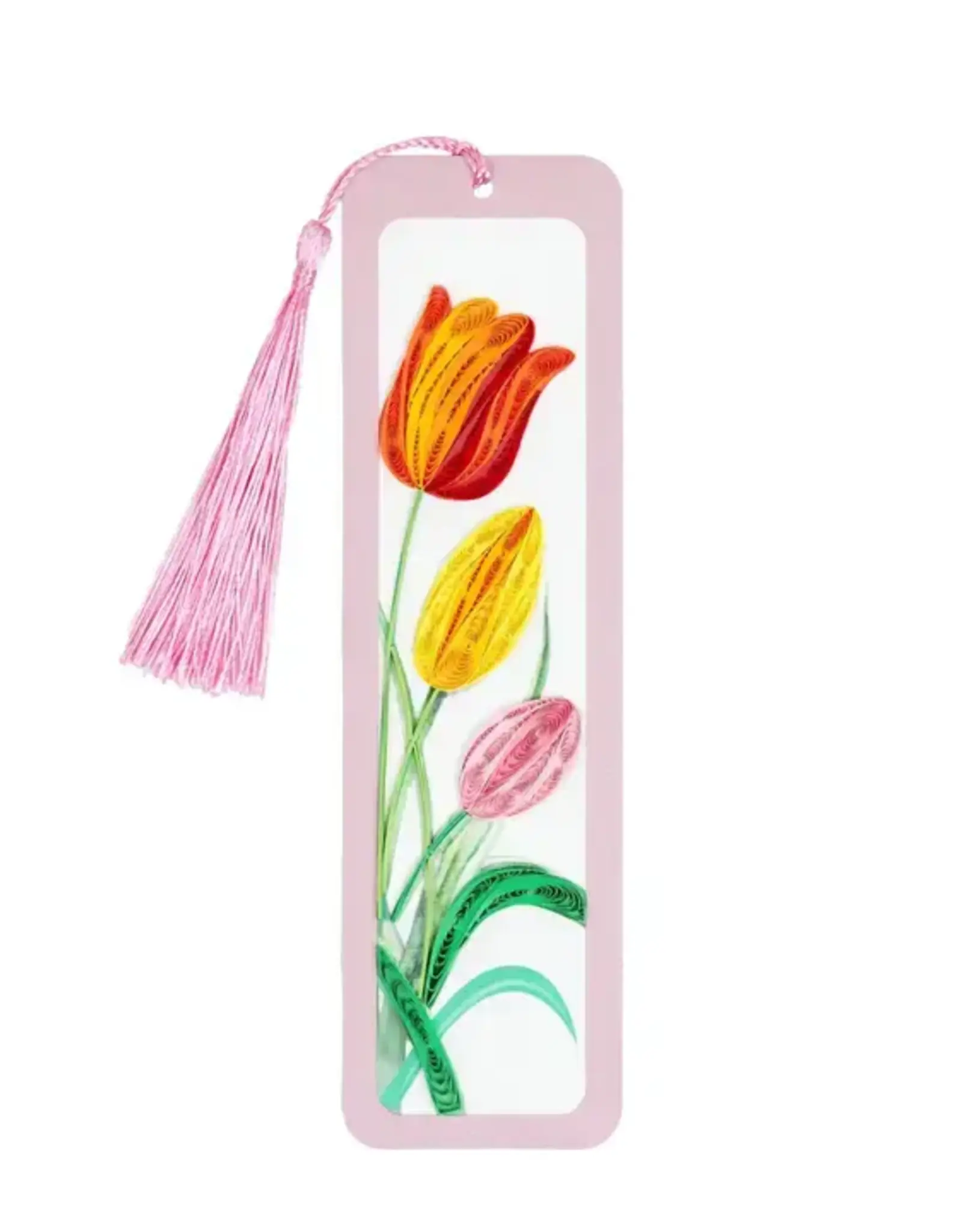 Quilling Card Quilled Colorful Tulips Bookmark