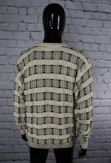 Christian Dior: 1980's Vintage Cable Multi-Color Sweater for Guys