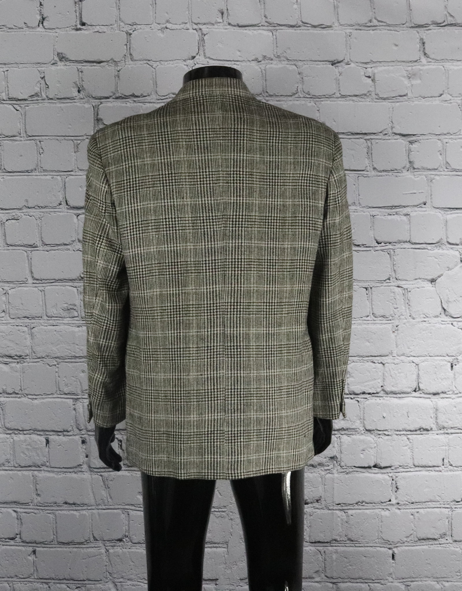 Paul Rodon: Vintage Black and White Double Breasted Hounds Tooth Blazer for Guys