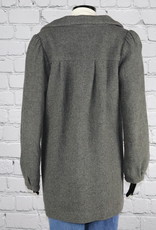 H&M: Vintage Grey Wool Blend Pea Coat for Gals