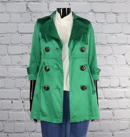XOXO: 2000's Vintage Green Double Breast Pea Coat for Gals