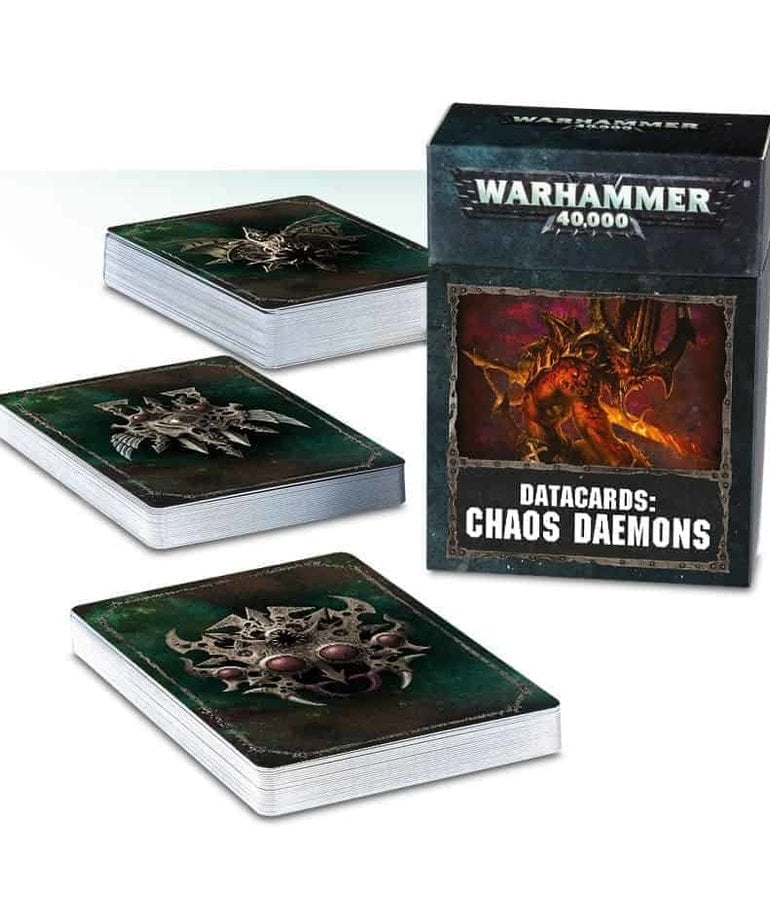 Games Workshop - GAW Warhammer 40K - Datacards - Chaos Daemons