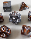 Chessex - CHX 7-Die Polyhedral Set Copper-Steel w/white Gemini