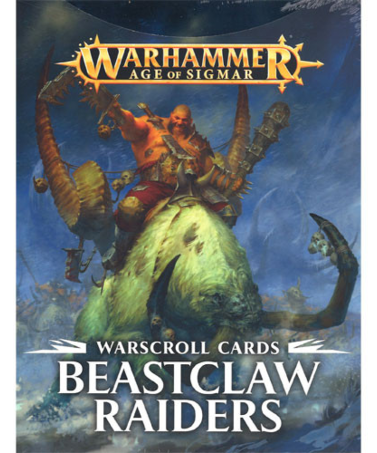 Games Workshop - GAW Warhammer Age of Sigmar - Warscroll Cards: Beastclaw Raiders