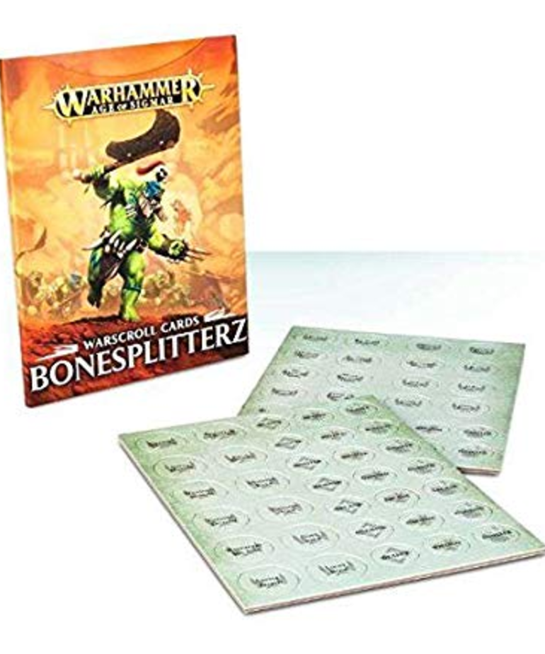 Games Workshop - GAW Warhammer Age of Sigmar - Warscroll Cards: Bonesplitterz