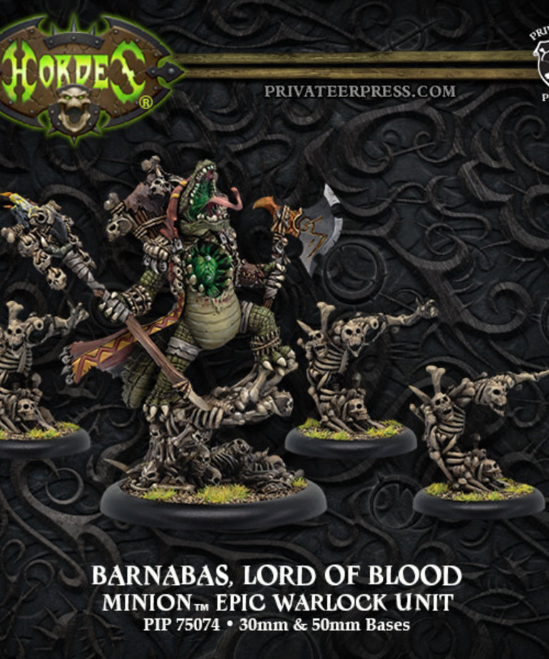 Privateer Press - PIP Hordes - Minions -  Barnabas Lord of Blood - Epic Warlock Unit (Barnabas 2)