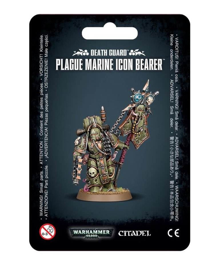 Games Workshop - GAW Warhammer 40K - Death Guard - Plague Marine Icon Bearer